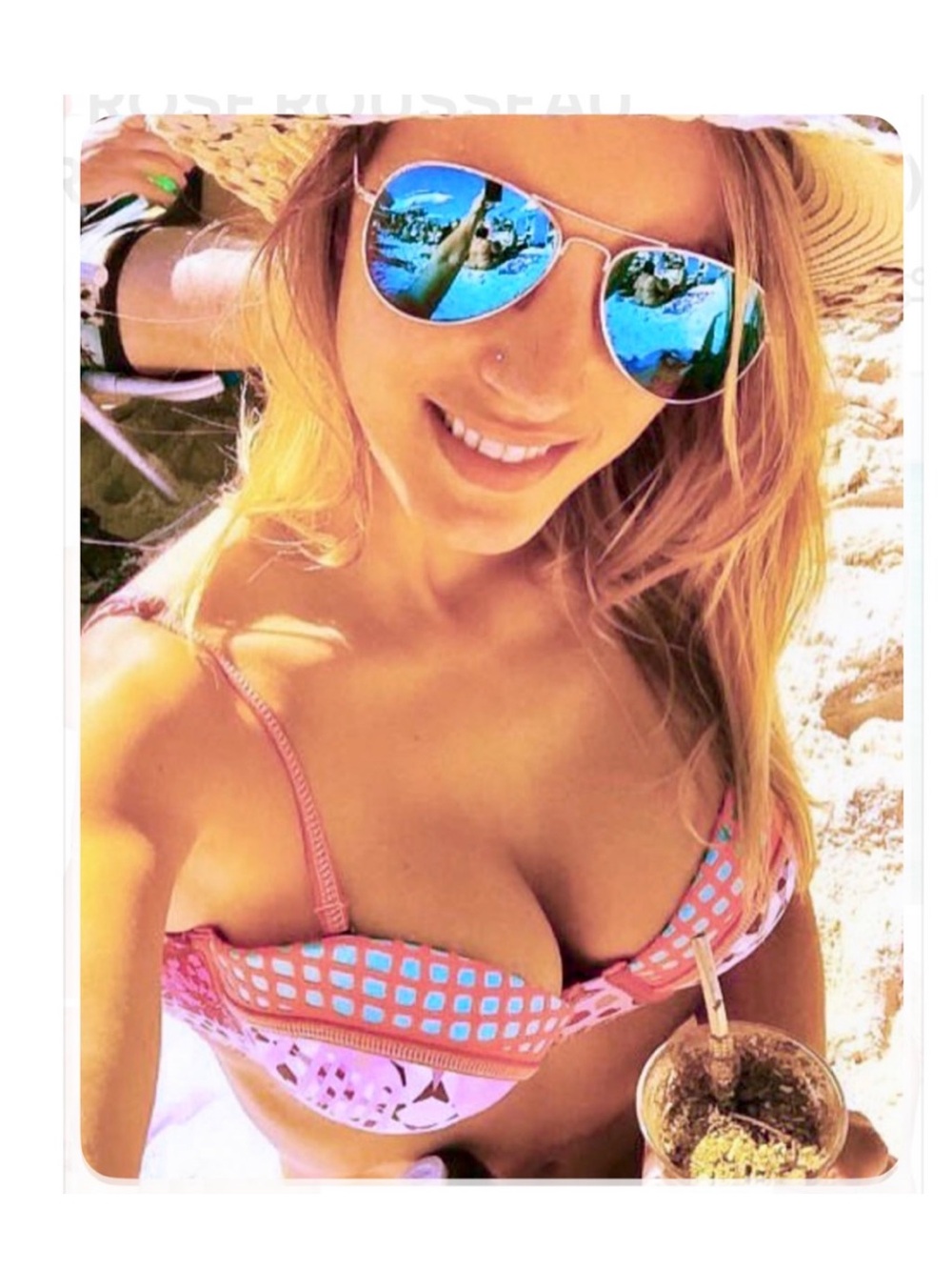 (TOP) Maaji Rosewood Bikini Top- Medium.